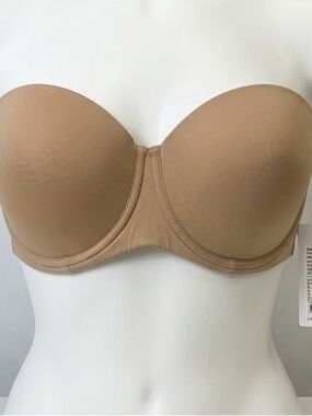 NWT Change Lingerie MySeamless Strapless Bra Desert Beige 38E